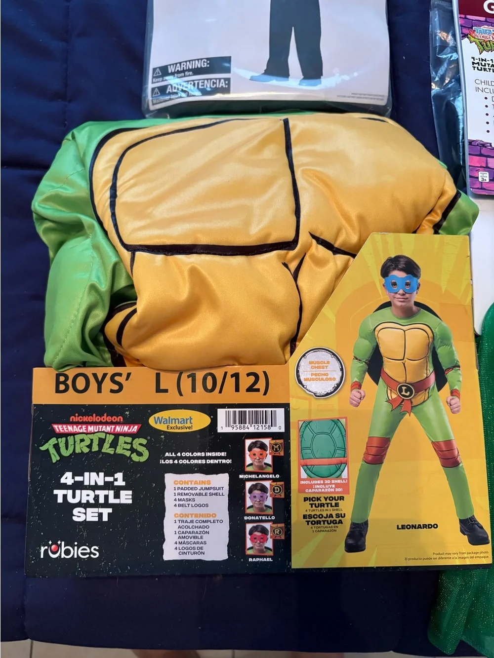 Robies Boys' Teenage Mutant Ninja Turtles Leonardo Costume - Green/Yellow